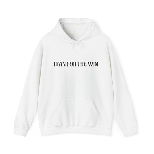 Iran For The Win Hoodie - Bold Minimalist Text Pullover